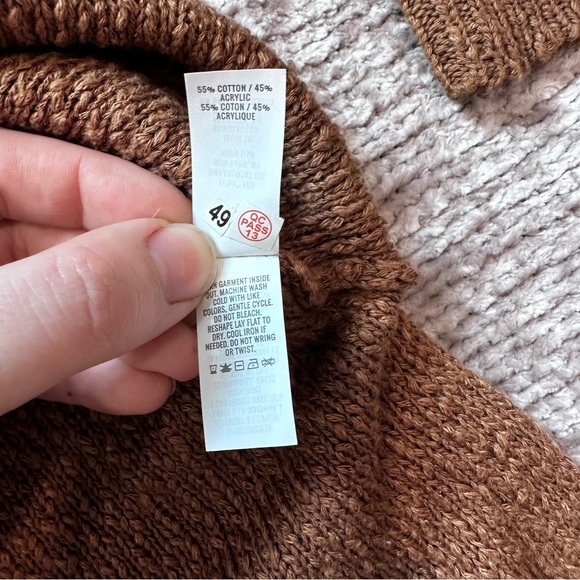 Aerie Deconstructed Crew Sweater Cedar Expedition - Picture 5 of 8